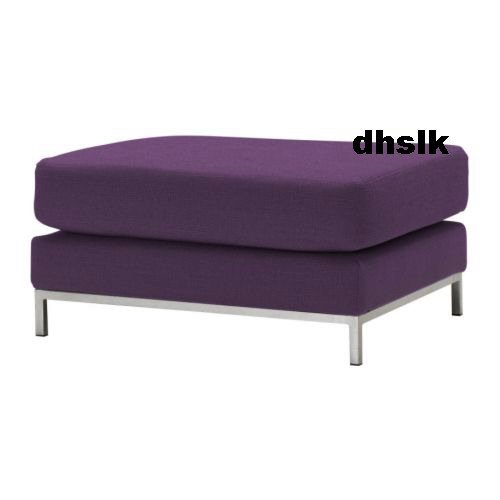 IKEA Kramfors Footstool Ottoman SLIPCOVER Cover MYRBY DARK LILAC Purple