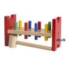IKEA Wooden Wood HAMMER and PEG Work Bench Toy MULA Classic Preschool XMAS Toddler