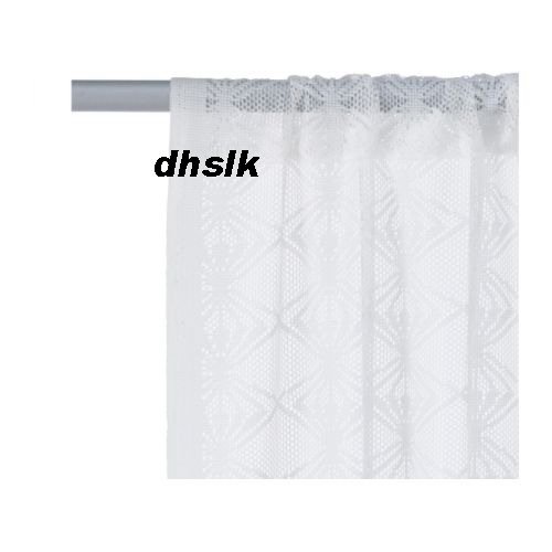 IKEA Romantic ALVINE FLATA White LACE CURTAINS Drapes New