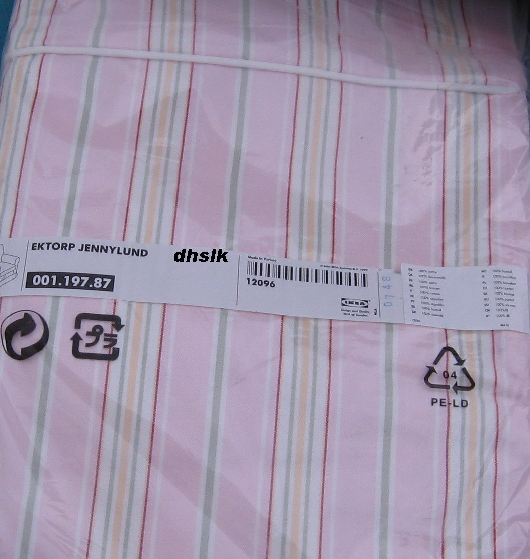 IKEA Ektorp JENNYLUND Armchair SLIPCOVER Chair Cover KAREBY PINK Candy