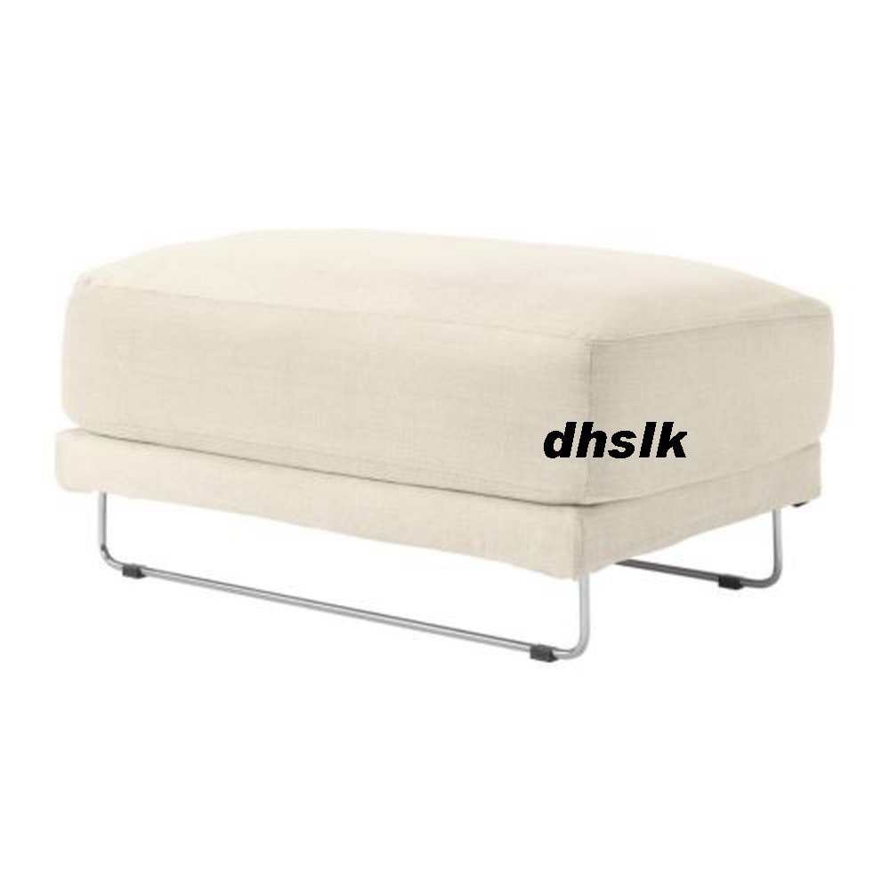 IKEA Tylosand Footstool Stool COVER EVEROD NATURAL Beige TYLÖSAND