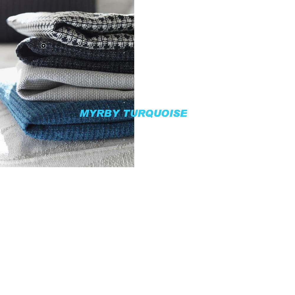 IKEA Kramfors Footstool Ottoman SLIPCOVER Cover MYRBY DARK TURQUOISE