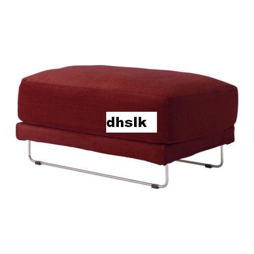 IKEA Tylosand Footstool Stool COVER EVEROD REDBROWN TYLÖSAND Slipcover ...