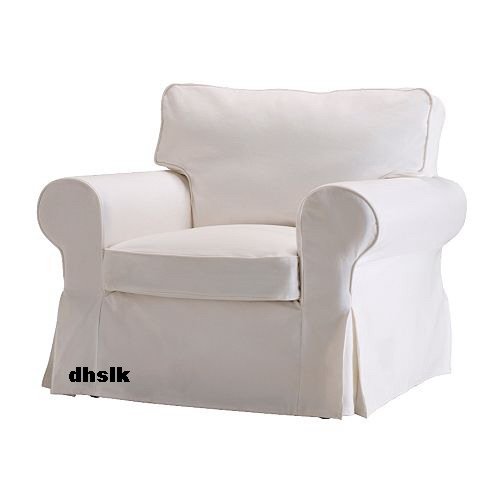 IKEA Ektorp Armchair SLIPCOVER Cover BLEKINGE WHITE Cotton Dyeable Xmas