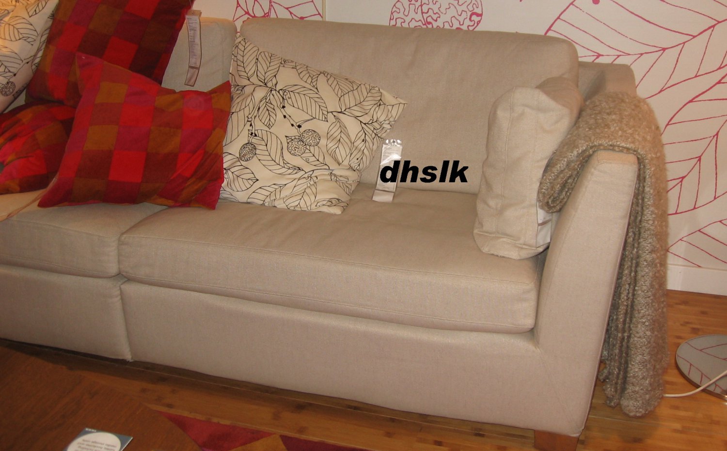 IKEA STOCKHOLM 3.5 Seat Sofa SLIPCOVER Cover GAMMELBO BEIGE Bezug