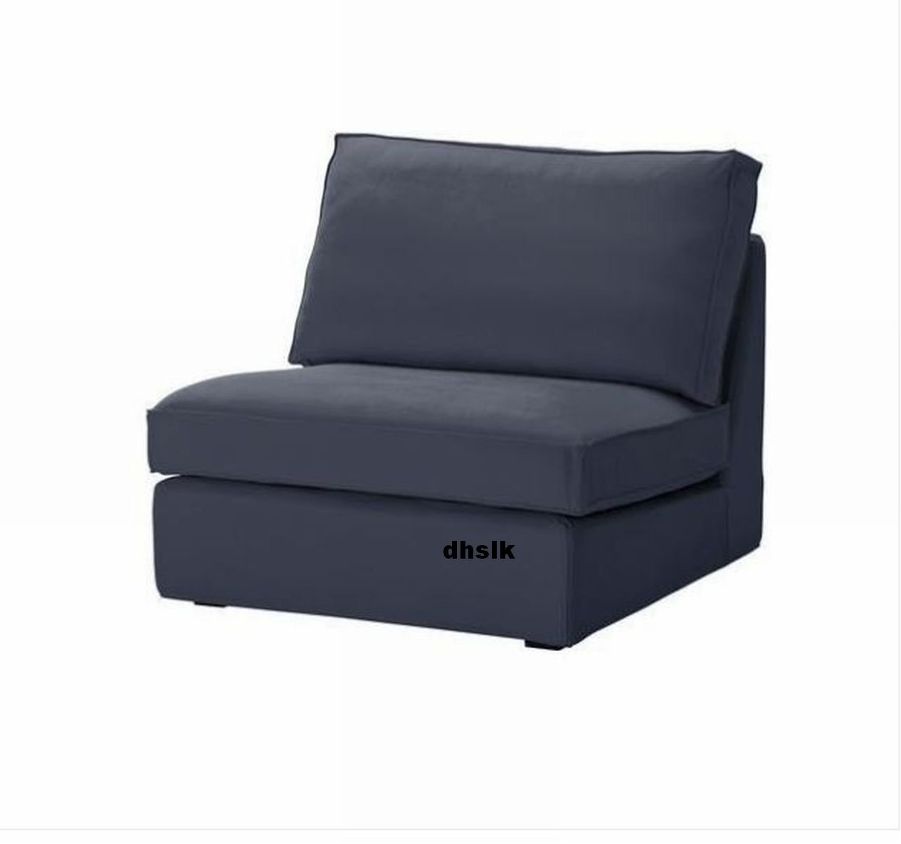 IKEA KIVIK 1 Seat Sofa SLIPCOVER Chair Cover INGEBO DARK BLUE