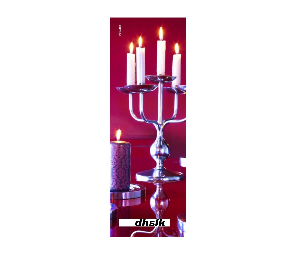 IKEA ISIG 5 Arm CANDELABRA Candle Holder Xmas SILVER COLOR Gothic