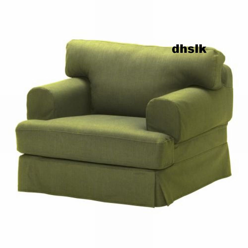IKEA HOVÅS Hovas Armchair Chair SLIPCOVER Cover KALLVIK Light GREEN Källvik