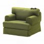 IKEA Hovas HOVÃ�S Armchair Chair SLIPCOVER Cover KALLVIK Light GREEN KÃ¤llvik
