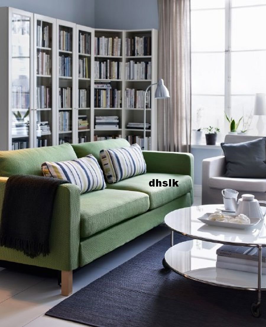 IKEA Karlstad 3 Seat Sofa SLIPCOVER Cover KORNDAL GREEN Last One New