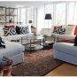IKEA LAPPLJUNG RUTA Pillow Cover Sham ETHNIC African BLACK White Bold Graphic New