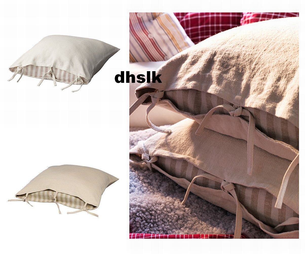 IKEA URSULA CUSHION COVER Pillow Sham RAMIE Natural Bleached 26" x 26