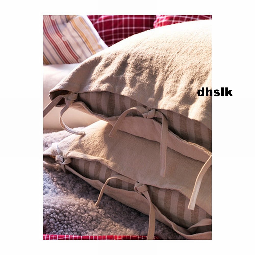 IKEA URSULA CUSHION COVER Pillow Sham RAMIE Beige 26" x 26"