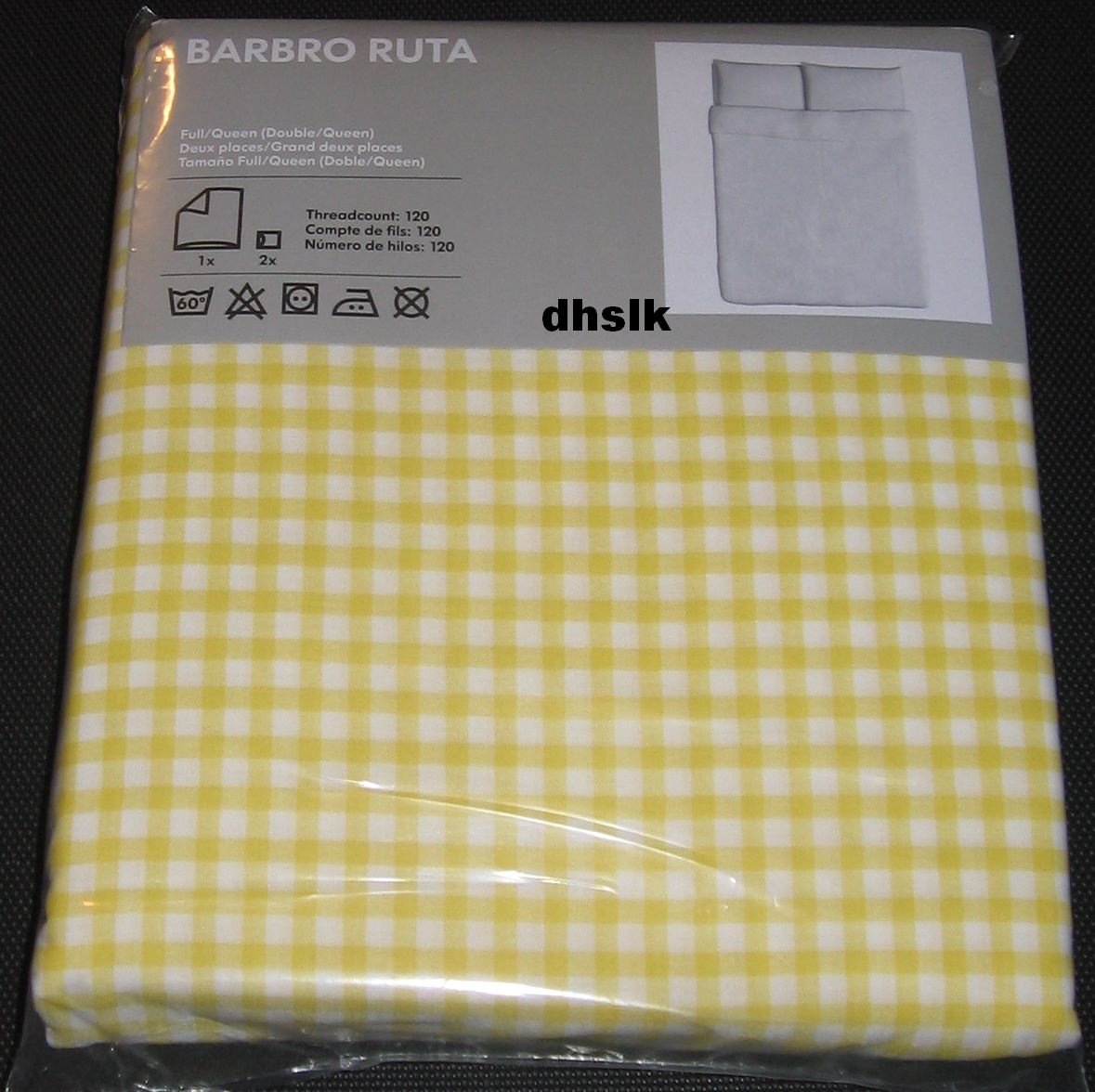 IKEA BARBRO RUTA Full QUEEN Duvet COVER Pillowcases Set