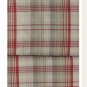 IKEA BENZY TWIN Single Duvet COVER Set RED Beige PLAID Yarn Dyed SOFT