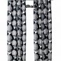 IKEA Kajsamia CURTAINS Drapes 2 Panels BLACK Eyelet Header 98" trees