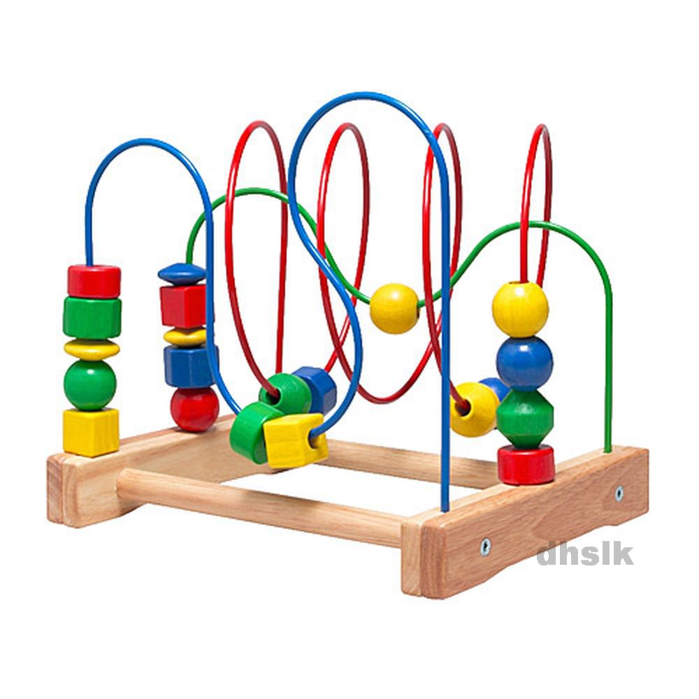 IKEA Wooden BEAD ROLLER COASTER Toy MULA Classic Preschool XMAS Toddler