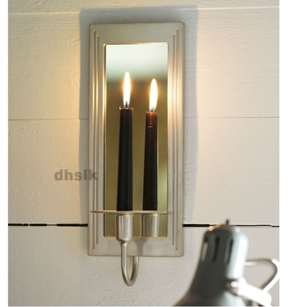 IKEA GEMENSKAP WALL SCONCE Candle Holder SILVER COLOR ...