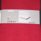 IKEA HENRIKA Afghan Throw BLANKET RED Silk-Like LUSTROUS XMAS Gift