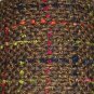 IKEA BEATA Afghan Throw BLANKET Gray Brown Green Textured Knit WOOL BLEND Soft
