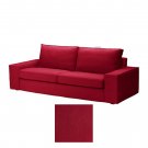 IKEA Kivik 3 Seat Sofa SLIPCOVER Cover DANSBO MEDIUM RED Xmas