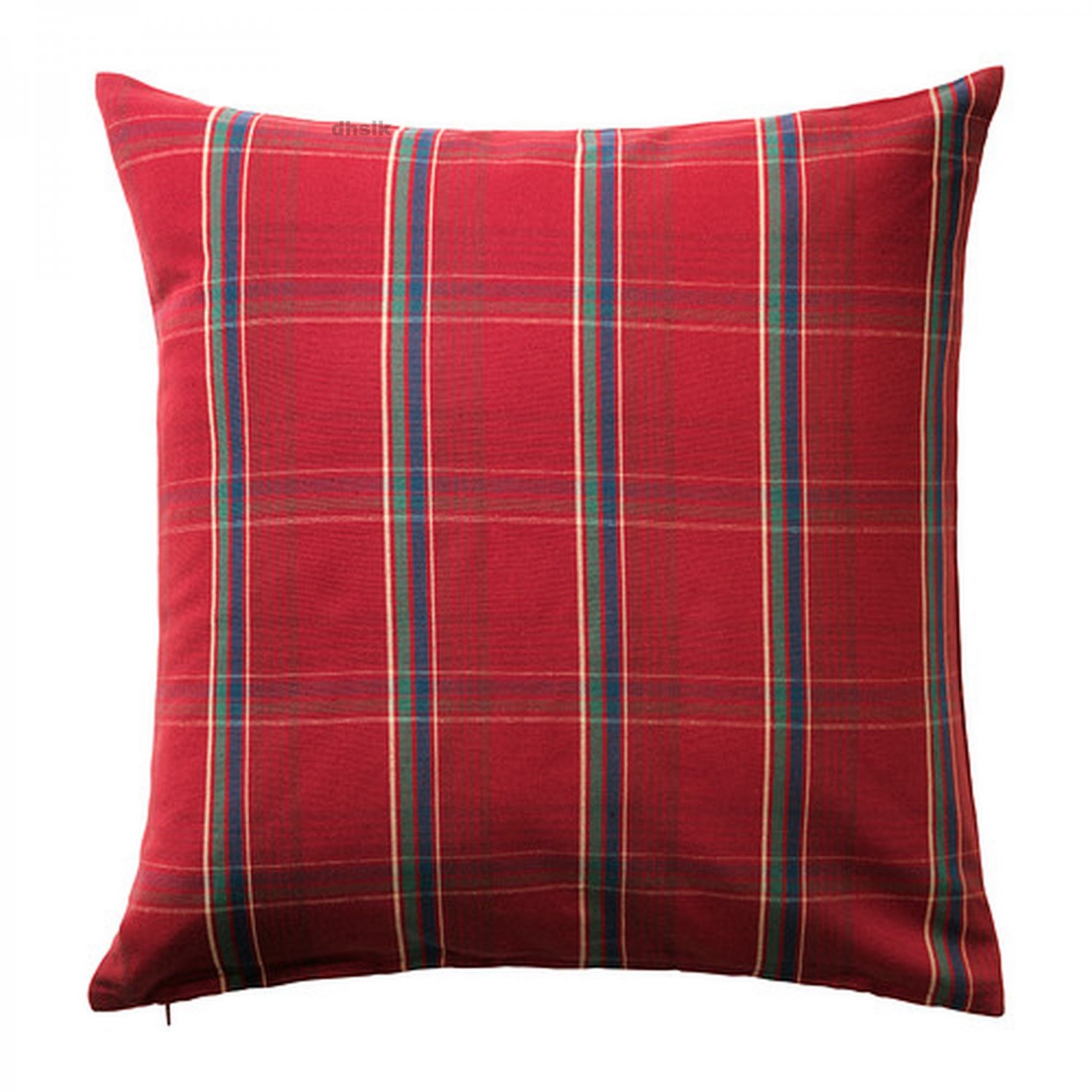 IKEA Annbritt Red Plaid Pillow COVER Sham Cushion Cvr 2 pack 20"x20