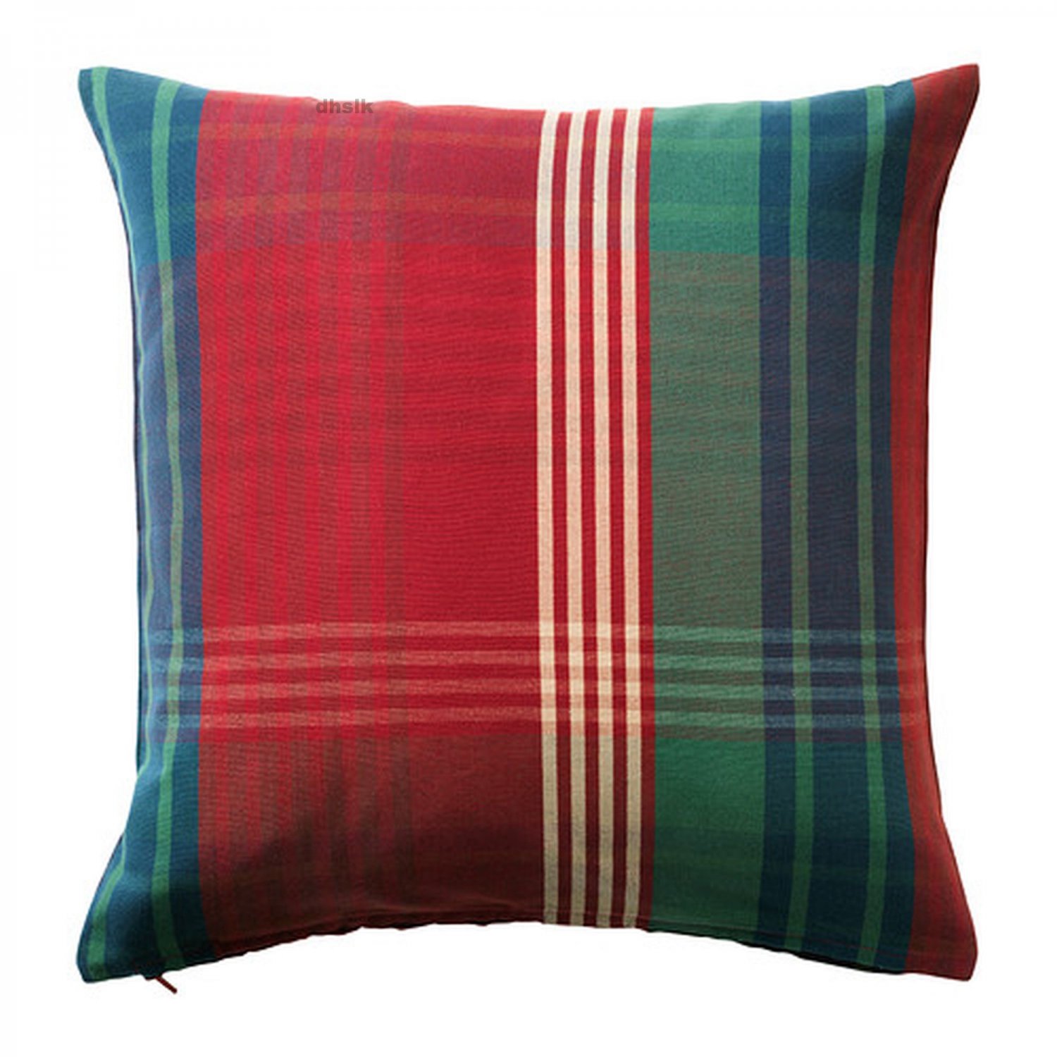 IKEA Annbritt Red Plaid Pillow COVER Sham Cushion Cvr 2 pack 20"x20