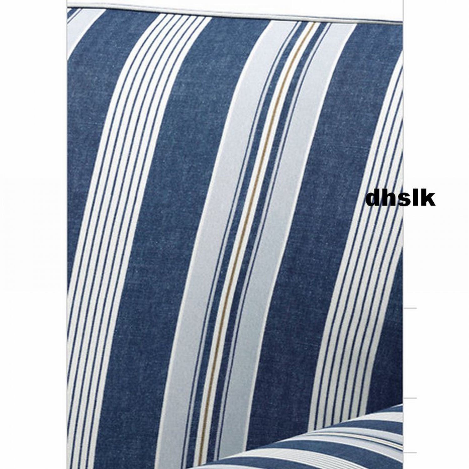 IKEA Ektorp 3 Seat SOFA COVER Slipcover ABYN BLUE White Stripes Åbyn New