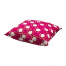 IKEA HEDDA CIRKEL Cushion COVER Pillow Sham RED Pink BULLSEYE Modern MOD Velvet Retro 60s 70s