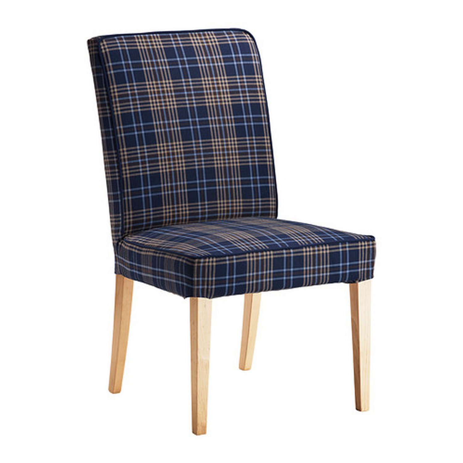 IKEA Henriksdal Rutna Multicolor BLUE PLAID Chair SLIPCOVER Cover 21" 54cm