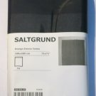 IKEA SALTGRUND Fabric SHOWER Curtain BLACK Tone on Tone