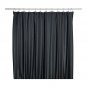 IKEA SALTGRUND Fabric SHOWER Curtain BLACK Tone on Tone