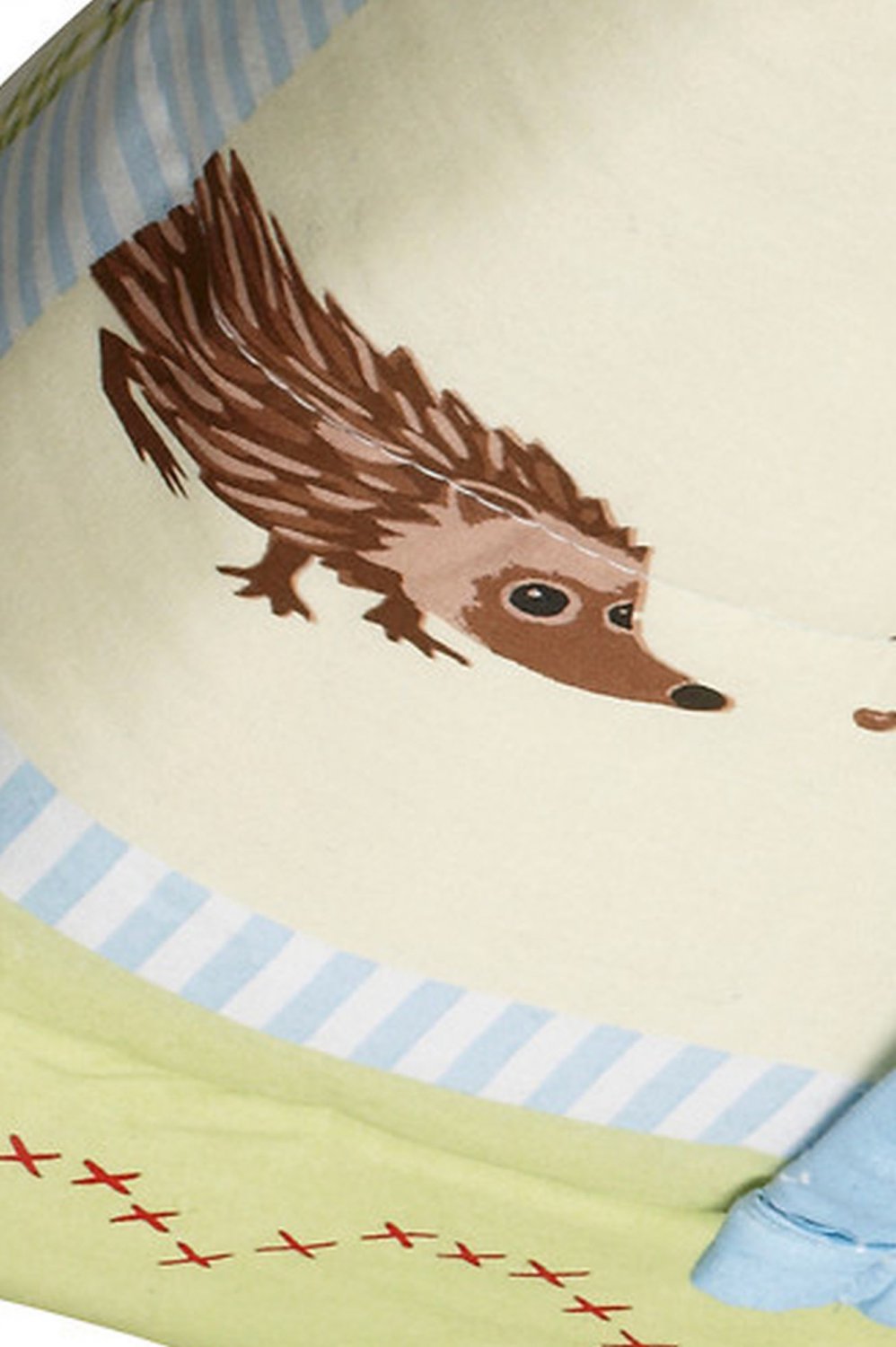 IKEA VANDRING RUTA Crib DUVET Comforter Blanket GREEN Hedgehog