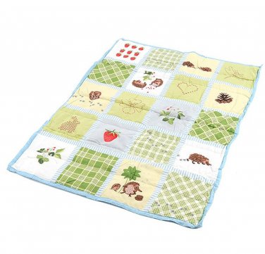 Ikea Vandring Ruta Crib Duvet Comforter Blanket Green Hedgehog