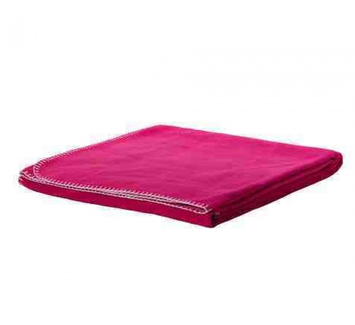 IKEA BARBRO Fleece Throw BLANKET Afghan BRIGHT PINK Soft
