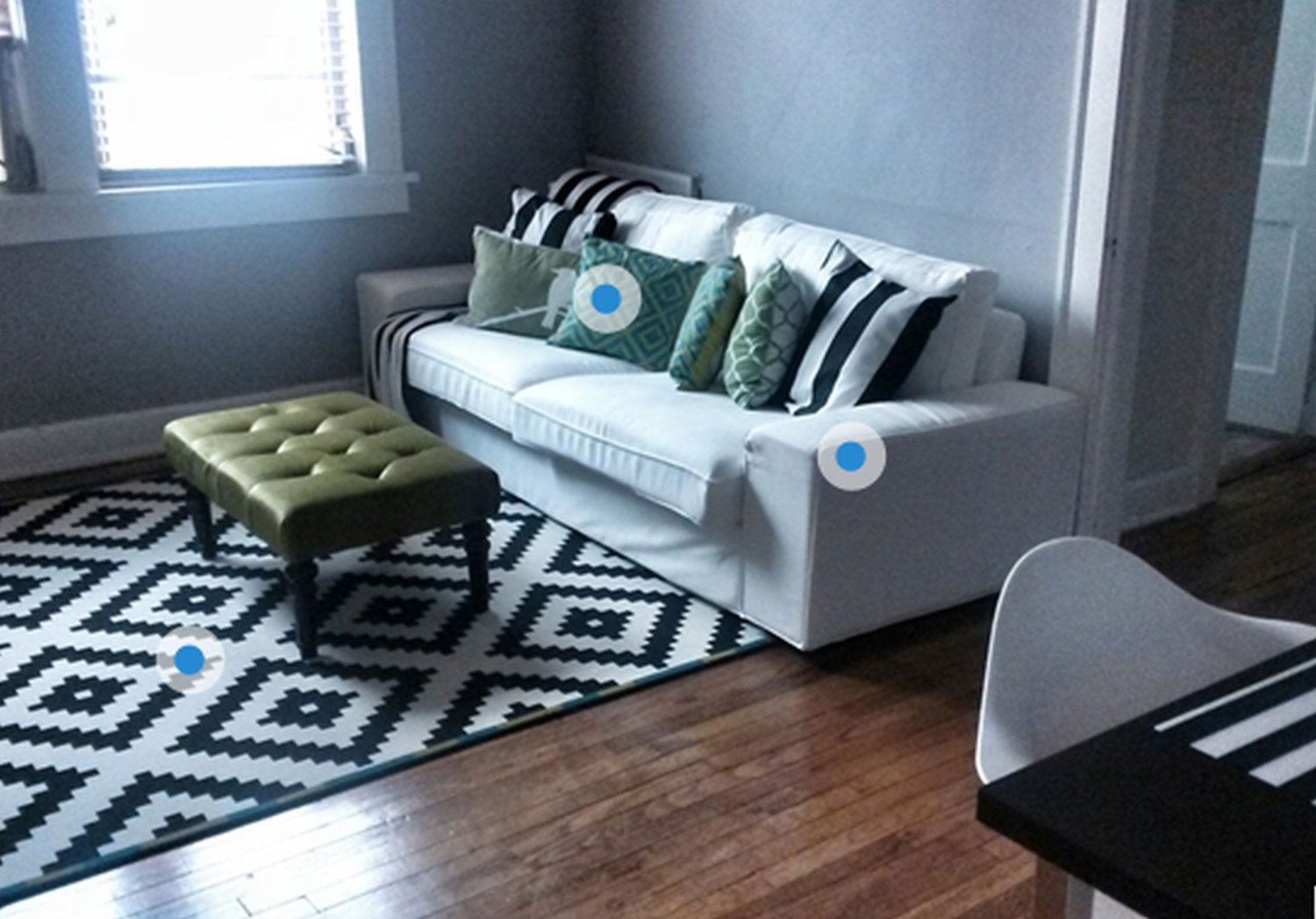 IKEA LAPPLJUNG RUTA Area Throw RUG MAT Black White LARGE Ethnic African