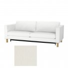IKEA Karlstad Sofa Bed SLIPCOVER Sofabed Cover BLEKINGE WHITE Cotton