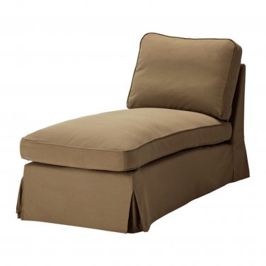 IKEA Ektorp Free-Standing Chaise COVER Slipcover IDEMO LIGHT BROWN Original