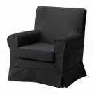 IKEA Ektorp JENNYLUND Armchair SLIPCOVER IDEMO BLACK Chair Cover