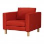 IKEA Karlstad Armchair SLIPCOVER Chair Cover KORNDAL RED Last One New