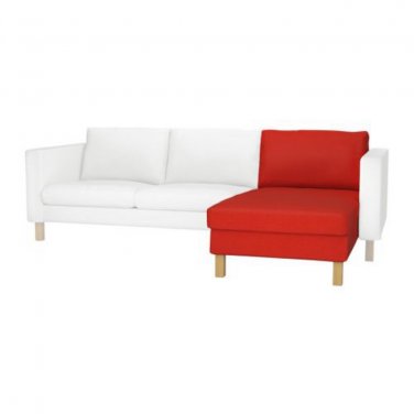 IKEA Karlstad Add-on Chaise Longue SLIPCOVER Cover KORNDAL RED