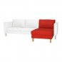 IKEA Karlstad Add-on Chaise Longue SLIPCOVER Cover KORNDAL RED