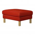 Ikea KARLSTAD Footstool Ottoman SLIPCOVER Cover KORNDAL RED