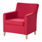 Ikea KARLSTAD Chair SLIPCOVER Armchair Cover SIVIK PINK RED Pink-Red