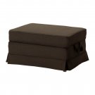 IKEA Ektorp Footstool COVER Ottoman Slipcover SVANBY BROWN bromma Linen Blend