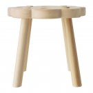 IKEA Ryssby NATURAL Wooden STOOL Chair Footstool Solid Wood Clear Lacquer