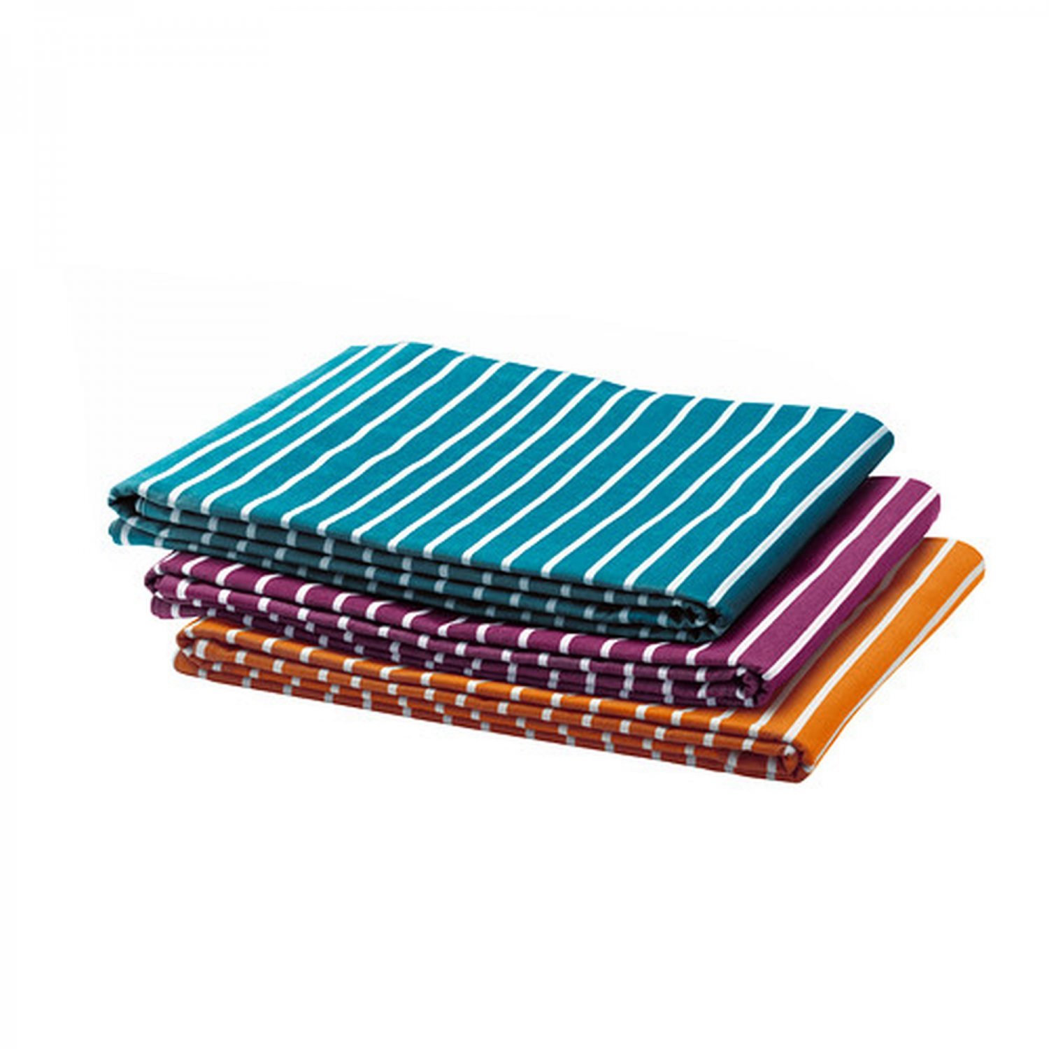 IKEA GLÄNTA TABLECLOTH LILAC Purple White Stripes Cotton GLANTA Textile