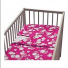 IKEA Korall Bubblor PINK CRIB Duvet COVER Pillowcase SET Nursery Bedding Bubbles