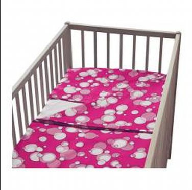 Ikea Korall Bubblor Pink Crib Duvet Cover Pillowcase Set Nursery