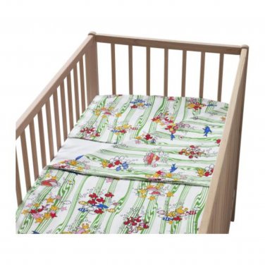 IKEA Korall Haj AQUATIC CRIB Duvet COVER Pillowcase SET Nursery Bedding